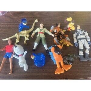 vintage toy figure lot- Happy Meal And Burger King Toys